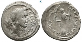Julius Caesar 49-48 BC. P. Sepullius Macer, moneyer.. Rome. Denarius AR