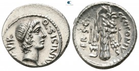 Q. Sicinius and C. Coponius 49 BC. Rome. Denarius AR