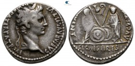 Augustus 27-14 BC. Struck 2 BC-AD 4.. Lyon. Denarius AR