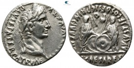 Augustus 27-14 BC. Struck 2 BC-AD 4.. Lyon. Denarius AR