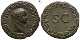 Germanicus 19 BC. Died 19 AD. Rome. As Æ