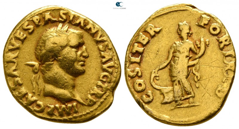 Vespasian AD 69-79. Rome
Aureus AV

18mm., 6,93g.

IMP CAESAR VESPASIANVS A...