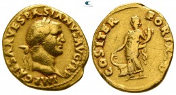 Vespasian AD 69-79. Rome. Aureus AV
