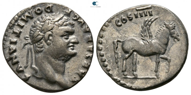 Domitian as Caesar AD 69-81. 76 AD. Rome
Denarius AR

16mm., 3,10g.

CAESAR...