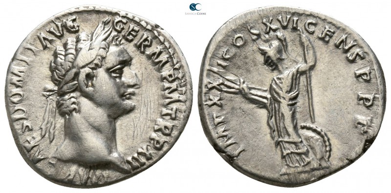 Domitian AD 81-96. Struck AD 92-93. Rome
Denarius AR

18mm., 3,17g.

IMP [C...