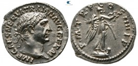 Trajan AD 98-117.  Struck 101-102 AD. Rome. Denarius Æ