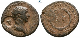 Trajan AD 98-117. Struck AD 116. Rome (struck for the East). As Æ