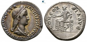 Sabina Augusta AD 128-137. Struck under Hadrian, AD 128-circa 135/8. Rome. Denarius AR