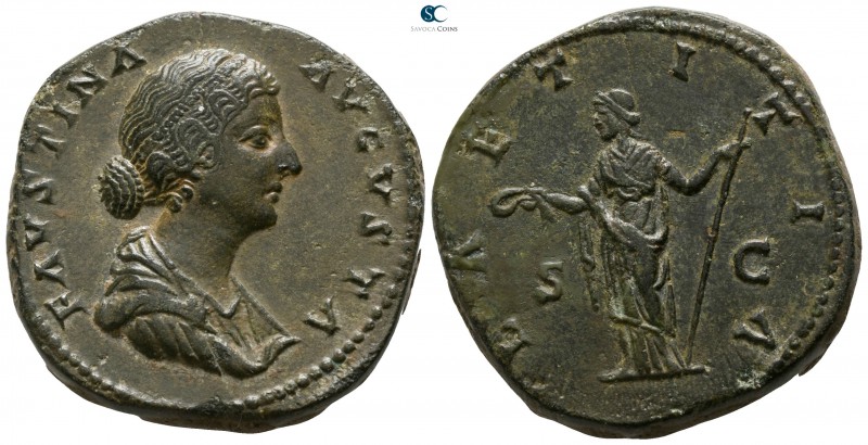 Faustina II AD 147-175. Rome
Sestertius Æ

30mm., 25,15g.

FAVSTINA AVGVSTA...