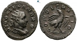 Trajanus Decius AD 249-251. Restitution issue for Divus Severus Alexander (Died 235). Rome. Antoninianus AR