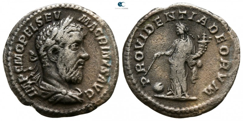 Macrinus AD 217-218. Rome
Denarius AR

17mm., 1,92g.

IMP C M OPEL SEV MACR...