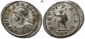 Probus AD 276-282. circa 281 AD. Ticinum. Antoninianus Æ silvered