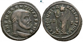 Maxentius AD 306-312. Rome. Follis Æ