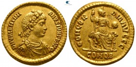 Valentinian II AD 375-392. Constantinople. Solidus AV