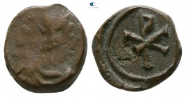 Justinian I. AD 527-565. Carthago. Nummus Æ