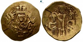 Andronicus II Palaeologus, with Michael IX AD 1282-1328. Struck circa AD 1294-1320. Constantinople. Hyperpyron AV