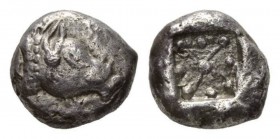 Lycia, Dynasts of Lycia Stater circa 520-480, AR 17.5mm, 8.97 g. Boar's head right. Rev. Incuse sqare. Rosen 682. Traité pl. XXVIII, 9. 

 Very fine...
