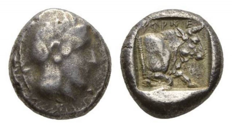 Dynasts of Lycia Stater circa 410-390, AR 17.5mm, 8.51 g. Helmeted head of Athen...