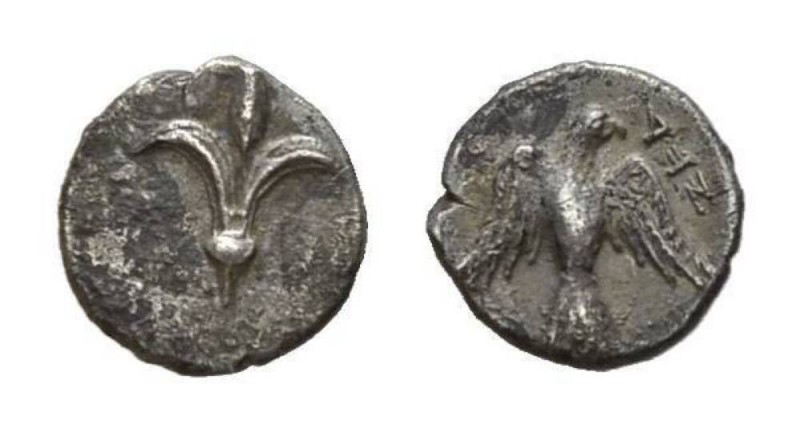 Persian Period circa 380–332 BC Hemiobol, Judah, circa 332–302 BC, AR 8mm, 0.36 ...