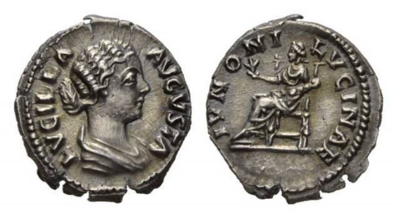 Lucilla, wife of Lucius Verus Denarius circa 164-169, AR 18mm, 3.35 g. LVCILLAE ...