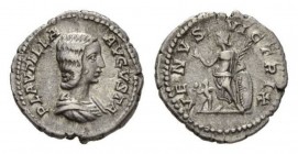 Plautilla, wife of Caracalla Denarius 202-205 (?), AR 19.5mm, 2.98 g. PLAVTILLA-AVGVSTA Draped bust right. Rev. VENVS-VICTRIX Venus standing l., holdi...