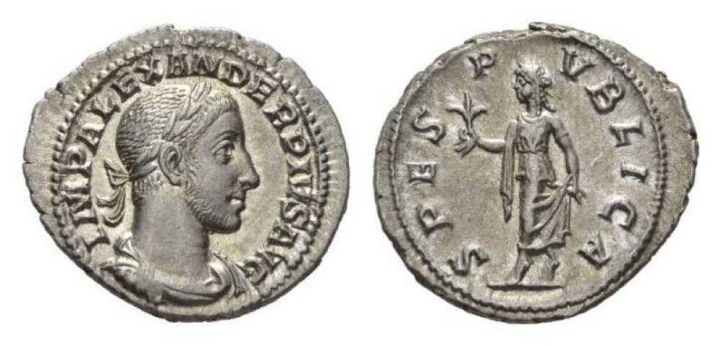 Severus Alexander, 222-235 Denarius 228-231, AR 21mm, 2.95 g. IMP SEV ALE-XAND A...