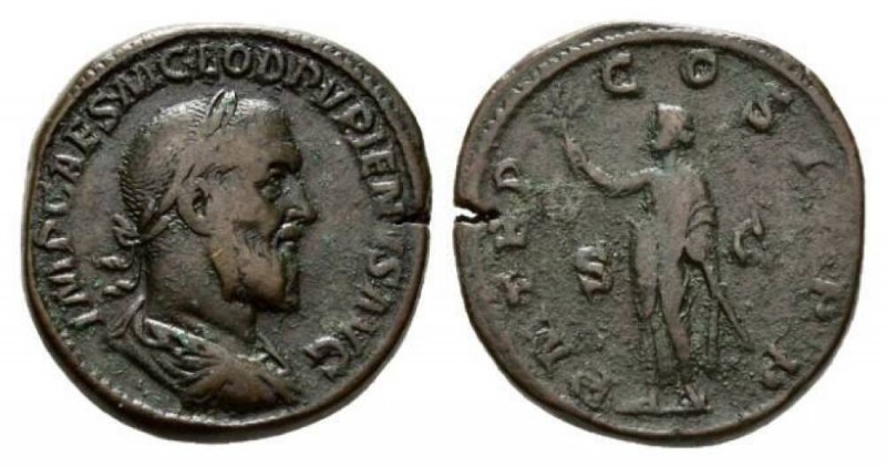 Pupienus, 22nd April-29th July 238 Sestertius April-July 239, Æ 29.5mm, 24.74 g....