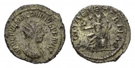 Macrianus, 260-261 Antoninianus, Antiochia (?) circa 260-261, billon 21mm, 3.58 g. IMP C FVL MACRIANVS P F AVG Radiate bust right, with drapery on far...