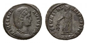 Helena, mother of Constantine I Follis, Antiochia, circa 326-328 Æ 20mm, 2.62 g. FL HELENA AVGVSTA Draped and diademed bust right. Rev. SICVRITAS REI ...