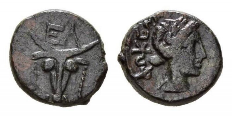 Phokis, Federal Coinage Elateia Bronze, late 4th to early 3rd century BC. Æ 17mm...