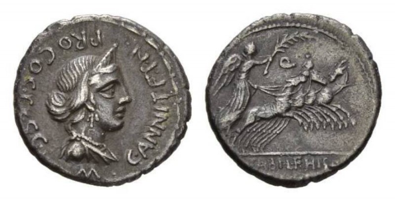 C. Annius Denarius, North-Italy circa 82-81, AR 20mm, 3.76 g. C·ANNI·T·F·T·N· PR...