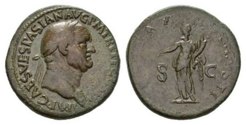 Vespasian, 69-79 Sestertius, circa 71, Æ 33mm., 25.07g. IMP CAES VESPASIAN AVG P...