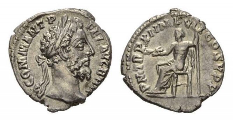 Commodus, 177-192 Denarius, circa 185, AR 18mm., 2.41g. M COMM ANT P FEL AVG BRI...