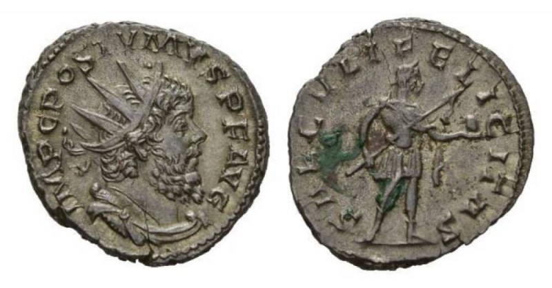 Postumus, 259-268 Antoninianus, Treveri. circa 268, billon 20.5mm., 2.55g. IMP P...