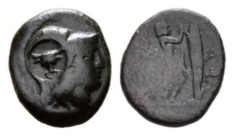 Locri Opuntii, Bronze circa 277-239, Æ 18mm., 6.03g. Kings of Macedon, Antigonos...