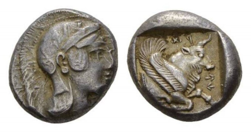 Lycia, Dynasts of Lycia Stater circa 440-410, AR 18mm., 8.55g. Head of Athena ri...