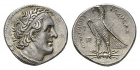 Egypt, Ptolemy Kings Tetradrachm circa 305-282, AR 28mm., 14.26g. Diademed head of Ptolemy I right, aegis tied around neck. Rev. ΠTOΛEMAIOY – BAΣIΛEΩΣ...