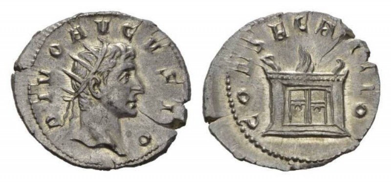 Divus Augustus. Antoninianus circa 250-251, AR 24mm., 3.35g. Radiate head right....