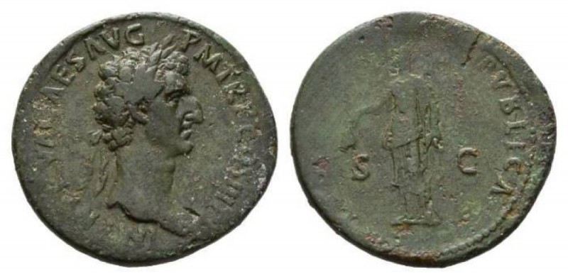 Nerva, 96-98 Sestertius circa 97, Æ 34.5mm., 20.29g. IMP NERVA CAES AVG P M TR P...