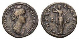 Faustina senior, wife of Antoninus Pius As circa 138-141, Æ 27.5mm., 9.35g. FAVSTINA ANTONINI AVG PII P P Draped bust right. Rev. VENERI AVGVSTAE. Ven...