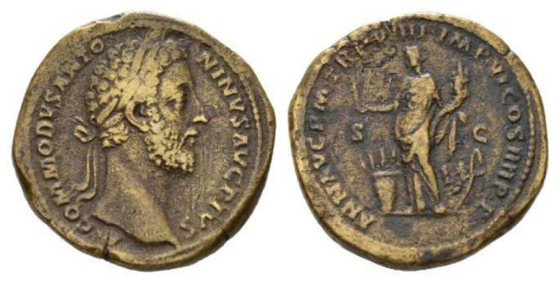 Commodus, 177-192 Sestertius circa 183-184, Æ 33mm., 28.37g. M COMMODVS ANTONINV...