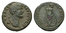 Septimius Severus, 193-211 Bronze circa 193-211, Æ 29mm., 13.98g. AV K CE? CEVHPOC ? Laureate head right. Rev. ?EPIN?I?N NE?KOP?N Athena standing righ...