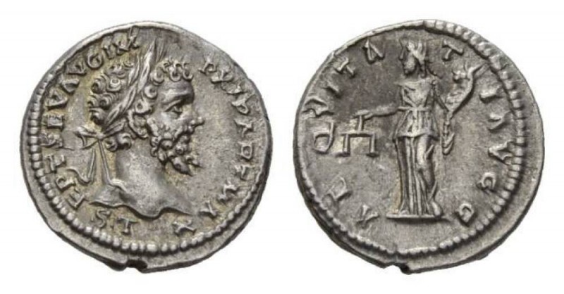 Septimius Severus, 193-211 Denarius circa 198-200, AR 18.5mm., 3.00g. L SEPT SEV...