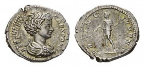 Geta caesar, 198 – 209 Denarius circa 200-202, AR 18.5mm., 3.56g. P SEPT GETA – CAES PONT Bare-headed, draped bust right. Rev. PRINC IVVENTVTIS Geta s...