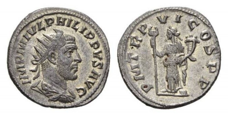 Philip I, 244-249 Antoninianus Antioch circa 249, AR 22mm., 3.72g. IMP M IVL PHI...