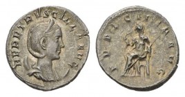 Herennia Etruscilla, wife of Trajan Decius Antoninianus circa 249-251, AR 22mm., 4.25g. HER ETRVSCILLA AVG Diademed and draped bust right, set on cres...