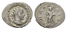 Trebonianus Gallus, 251-253 Antoninianus circa 251-252, AR 251-253mm., 3.91g. IMP CAE C VIB TREB GALLVS AVG Radiate, draped and cuirassed bust right. ...