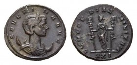 Severina, wife of Aurelian Antoninianus circa 275, Æ 23mm., 3.62g. SEVERI-NA AVG Diademed and draped bust right set on crescent. Rev. CONCORDIAE M – I...