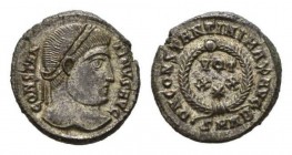 Constantine I, 307-337 Follis Heraclea circa 324, Æ 19mm., 3.30g. CONSTAN-TINVS AVG Laureate head right. Rev. D N CONSTANTINI MAX AVG VOT XX and star ...