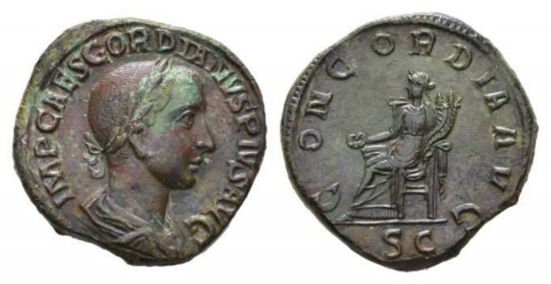 Gordian III, 238-244 Sestertius circa 239 - Ex Münzen & Medaillen AG Basel, Sept...